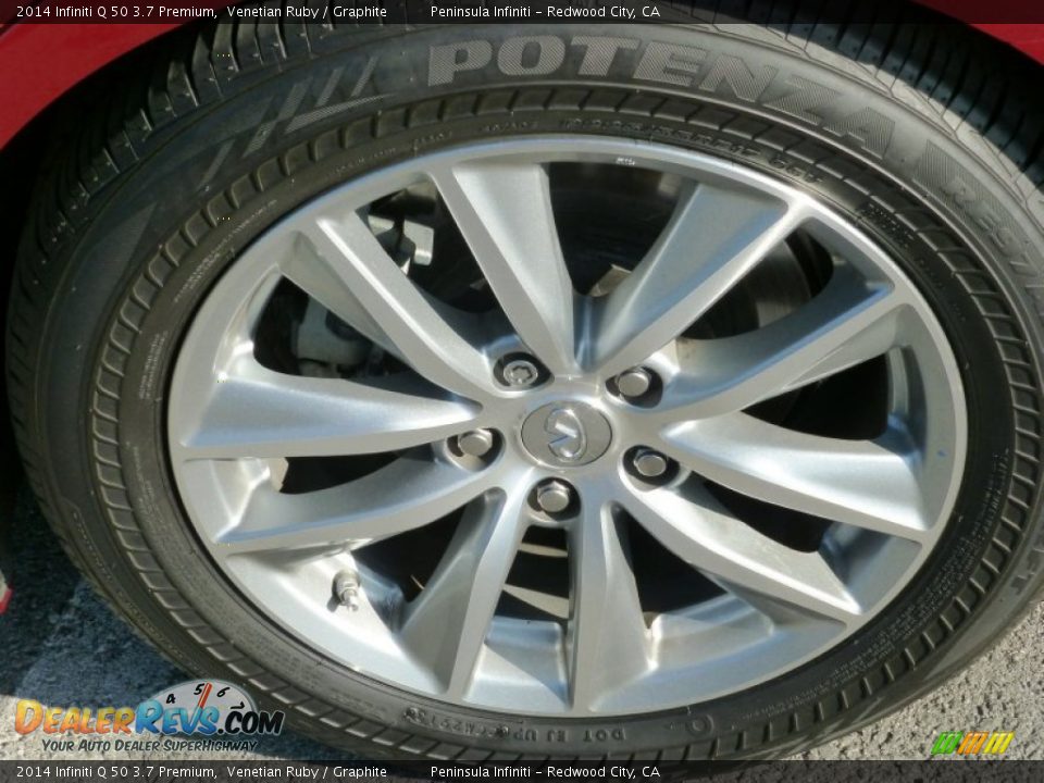 2014 Infiniti Q 50 3.7 Premium Venetian Ruby / Graphite Photo #15