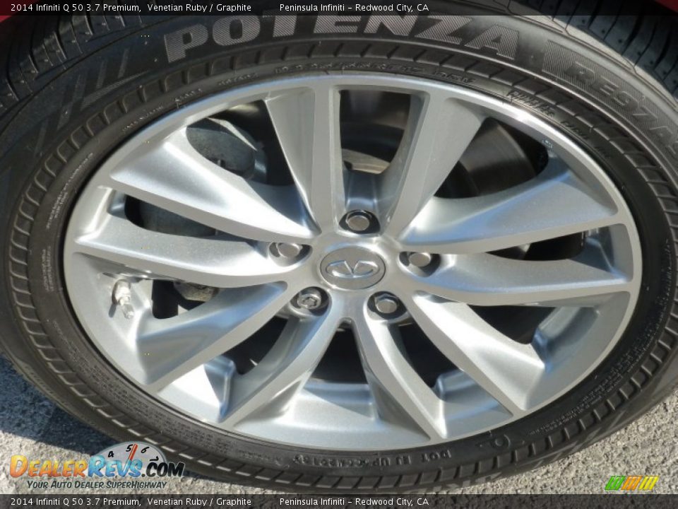 2014 Infiniti Q 50 3.7 Premium Venetian Ruby / Graphite Photo #16