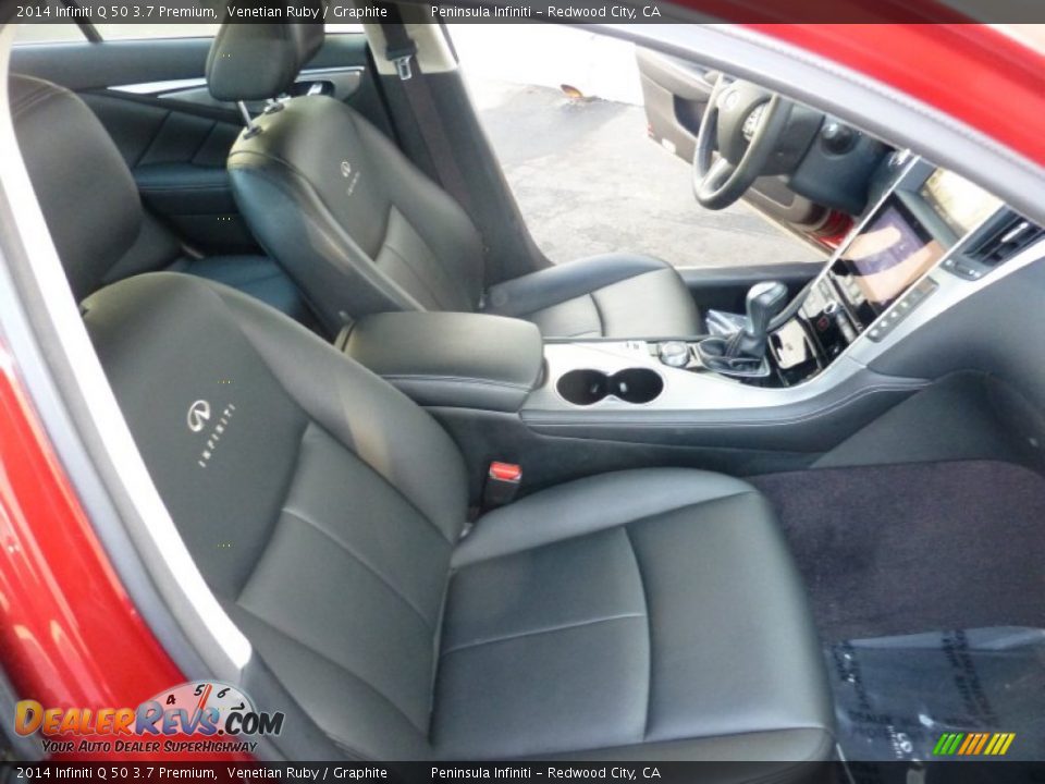2014 Infiniti Q 50 3.7 Premium Venetian Ruby / Graphite Photo #25