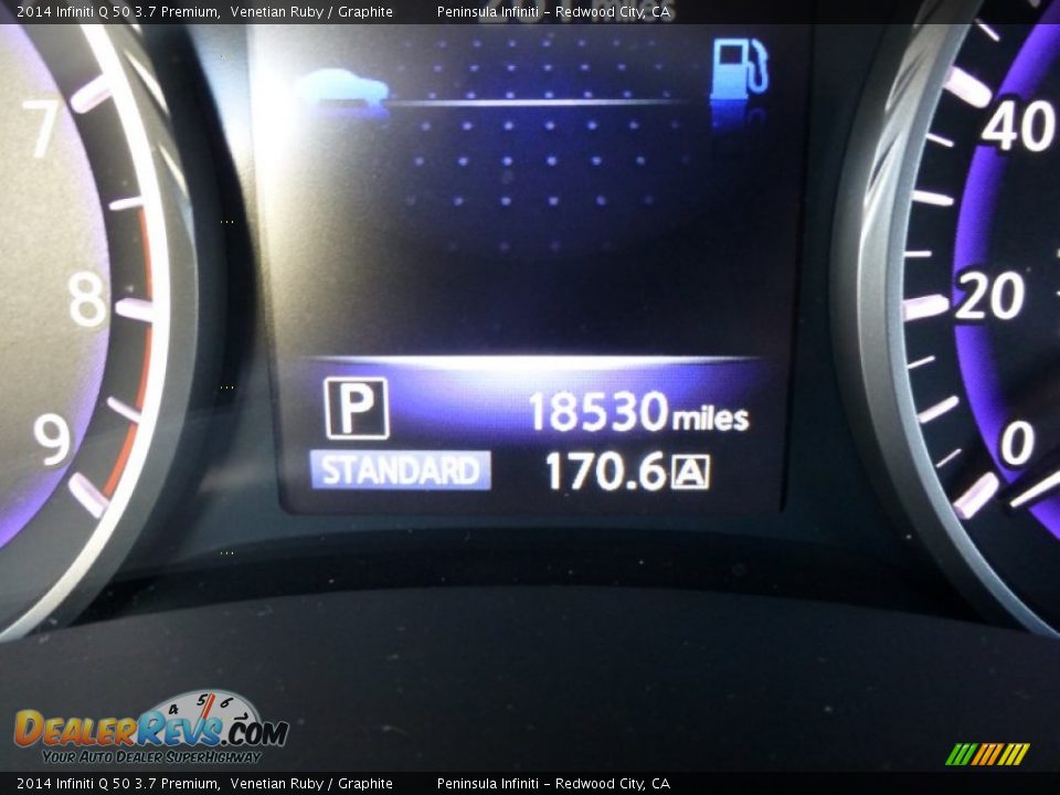 2014 Infiniti Q 50 3.7 Premium Venetian Ruby / Graphite Photo #28