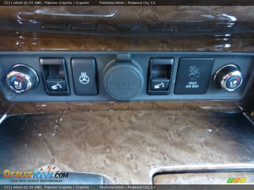 2011 Infiniti QX 56 4WD Platinum Graphite / Graphite Photo #33