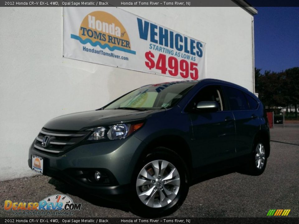 2012 Honda CR-V EX-L 4WD Opal Sage Metallic / Black Photo #1