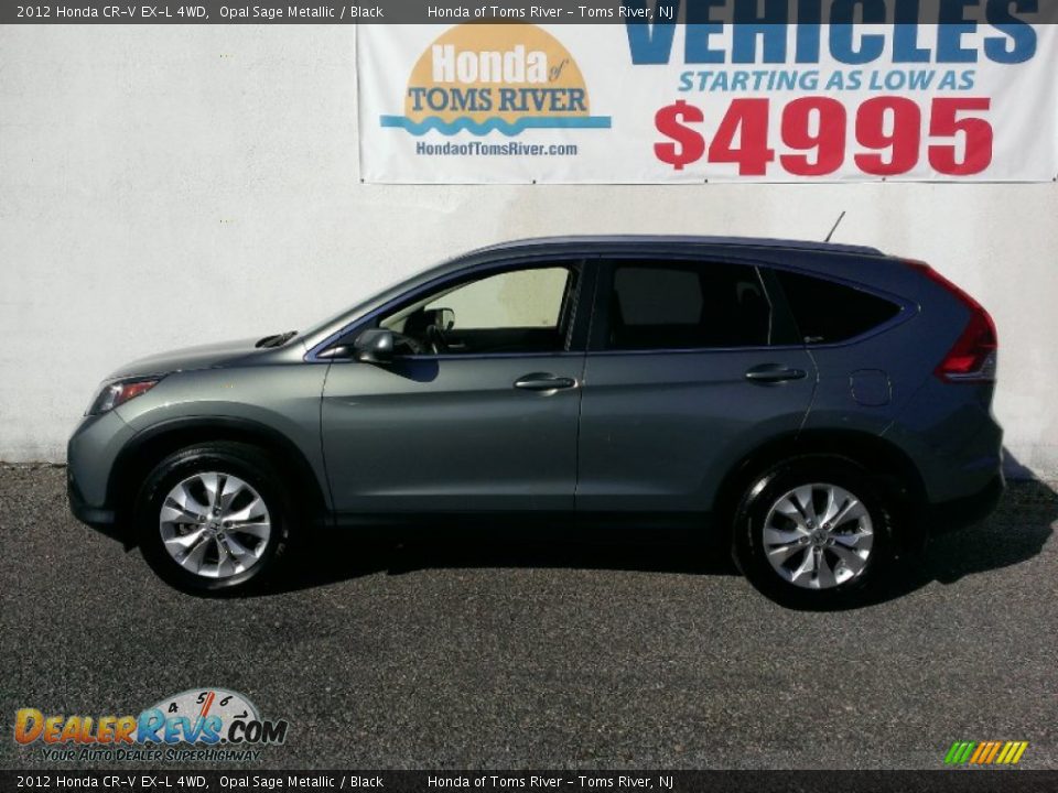 2012 Honda CR-V EX-L 4WD Opal Sage Metallic / Black Photo #5