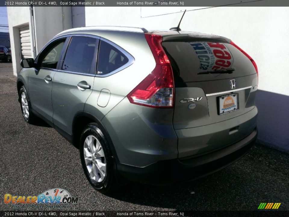 2012 Honda CR-V EX-L 4WD Opal Sage Metallic / Black Photo #7