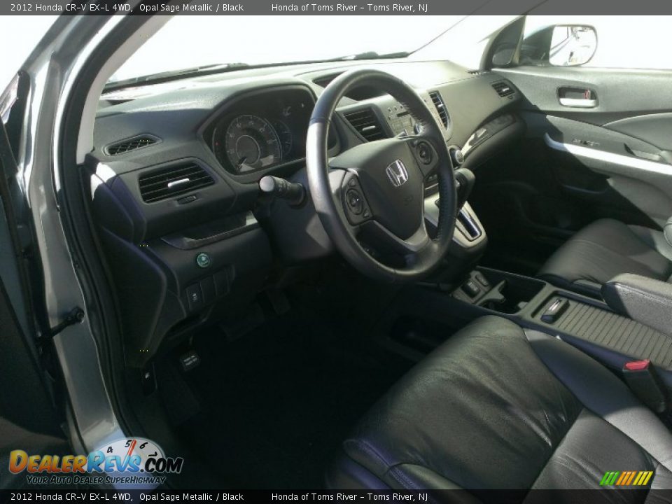 2012 Honda CR-V EX-L 4WD Opal Sage Metallic / Black Photo #16