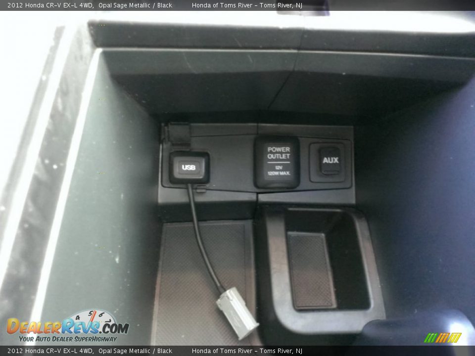 2012 Honda CR-V EX-L 4WD Opal Sage Metallic / Black Photo #21