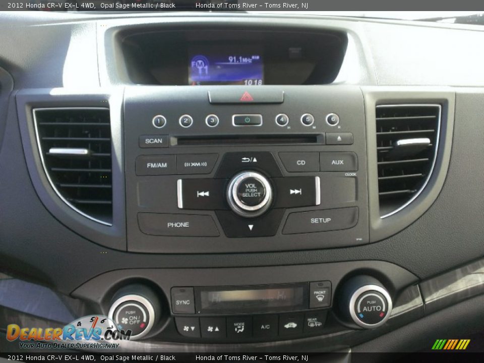 2012 Honda CR-V EX-L 4WD Opal Sage Metallic / Black Photo #22