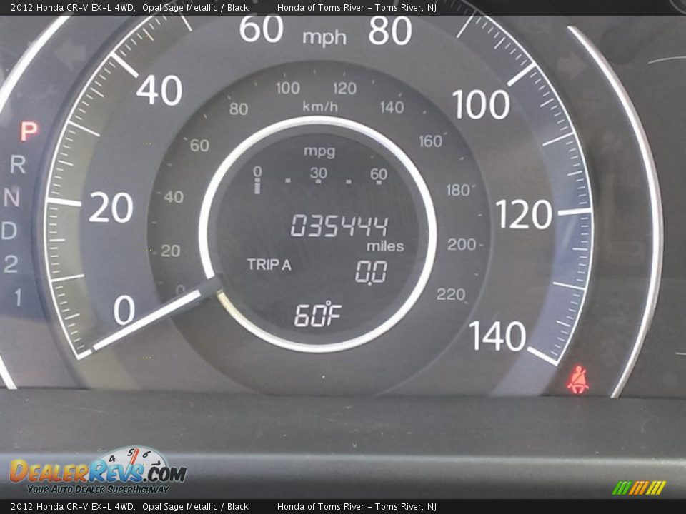 2012 Honda CR-V EX-L 4WD Opal Sage Metallic / Black Photo #23