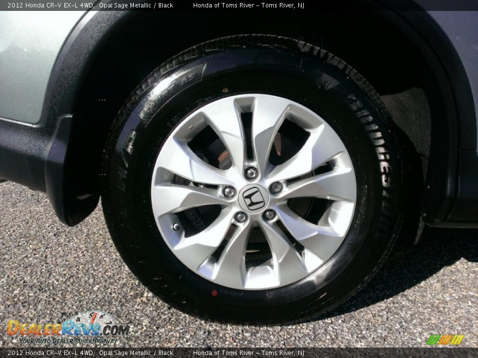 2012 Honda CR-V EX-L 4WD Opal Sage Metallic / Black Photo #24