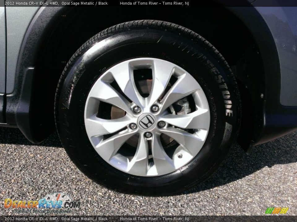 2012 Honda CR-V EX-L 4WD Opal Sage Metallic / Black Photo #30