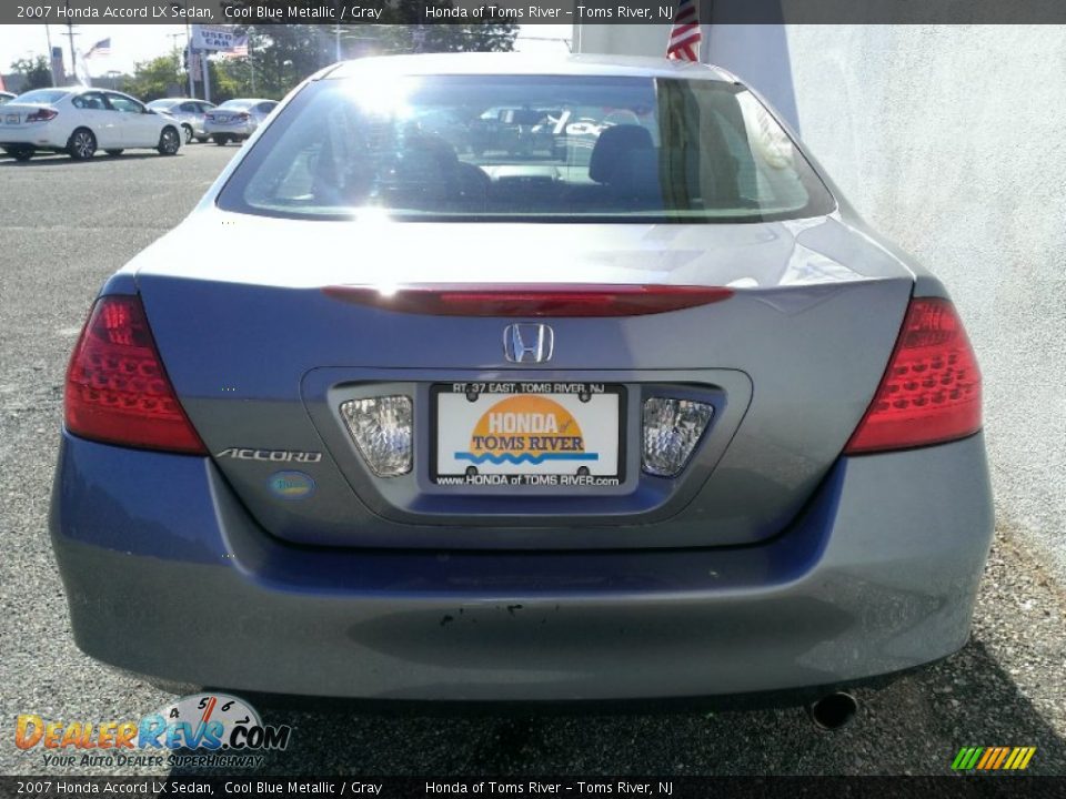 2007 Honda Accord LX Sedan Cool Blue Metallic / Gray Photo #8