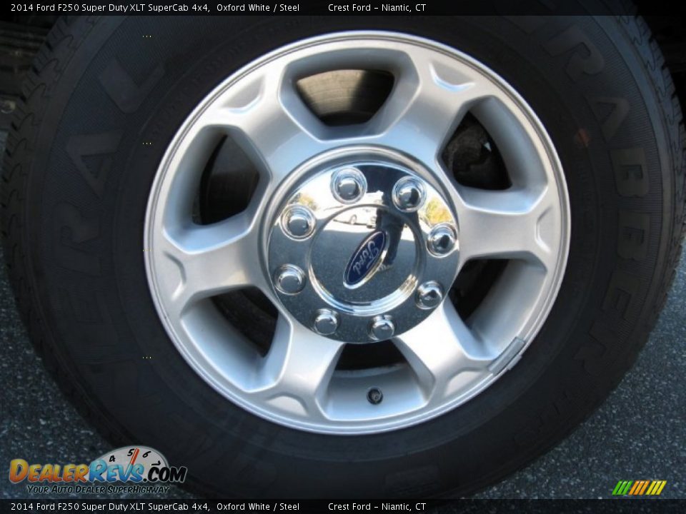 2014 Ford F250 Super Duty XLT SuperCab 4x4 Oxford White / Steel Photo #8