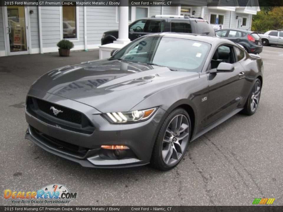 2015 Ford Mustang GT Premium Coupe Magnetic Metallic / Ebony Photo #3