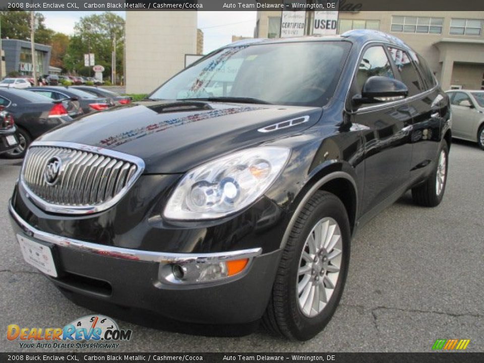 2008 Buick Enclave CXL Carbon Black Metallic / Cashmere/Cocoa Photo #2