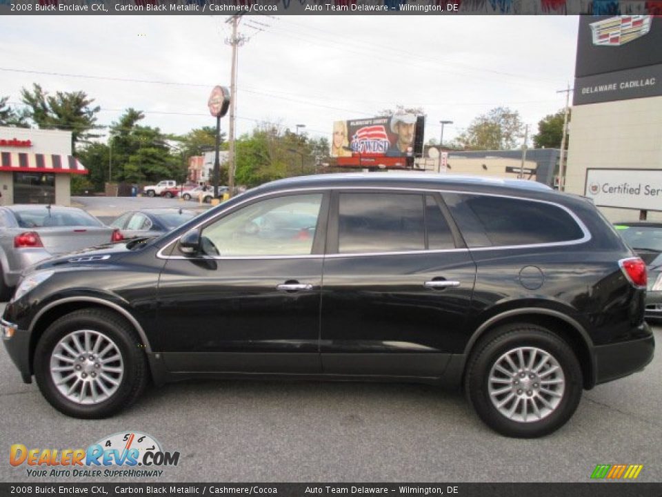 2008 Buick Enclave CXL Carbon Black Metallic / Cashmere/Cocoa Photo #3
