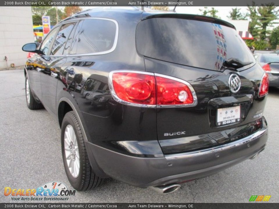 2008 Buick Enclave CXL Carbon Black Metallic / Cashmere/Cocoa Photo #4