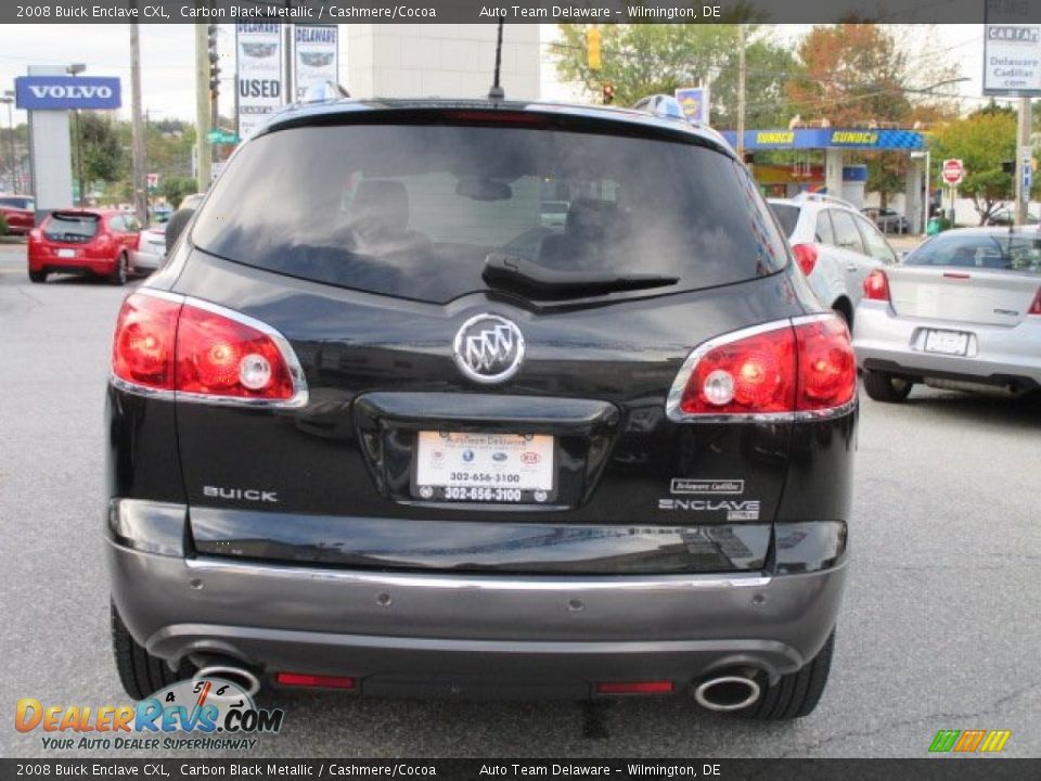 2008 Buick Enclave CXL Carbon Black Metallic / Cashmere/Cocoa Photo #5