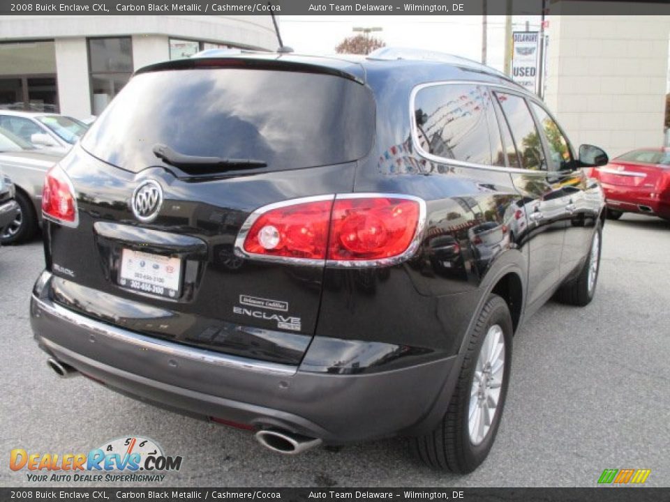 2008 Buick Enclave CXL Carbon Black Metallic / Cashmere/Cocoa Photo #6