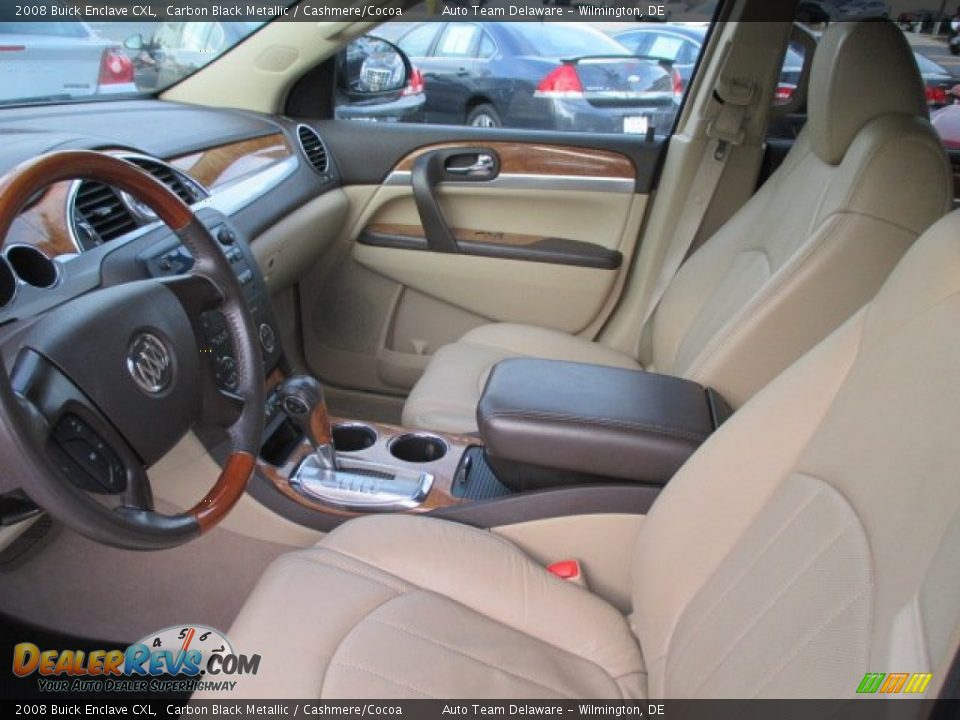 2008 Buick Enclave CXL Carbon Black Metallic / Cashmere/Cocoa Photo #10