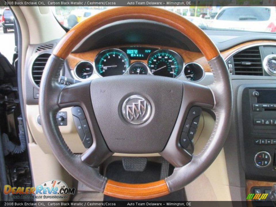 2008 Buick Enclave CXL Carbon Black Metallic / Cashmere/Cocoa Photo #11