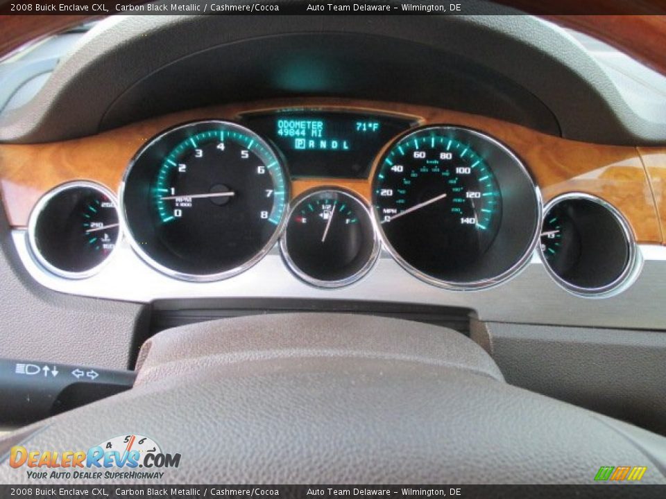 2008 Buick Enclave CXL Carbon Black Metallic / Cashmere/Cocoa Photo #12