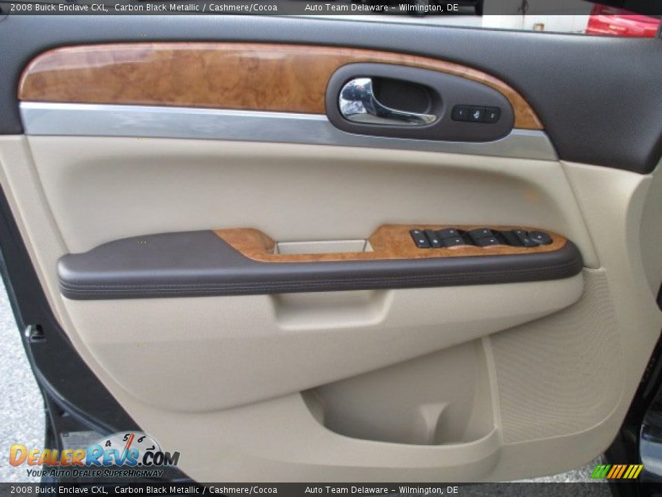2008 Buick Enclave CXL Carbon Black Metallic / Cashmere/Cocoa Photo #22