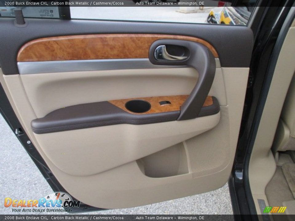 2008 Buick Enclave CXL Carbon Black Metallic / Cashmere/Cocoa Photo #23