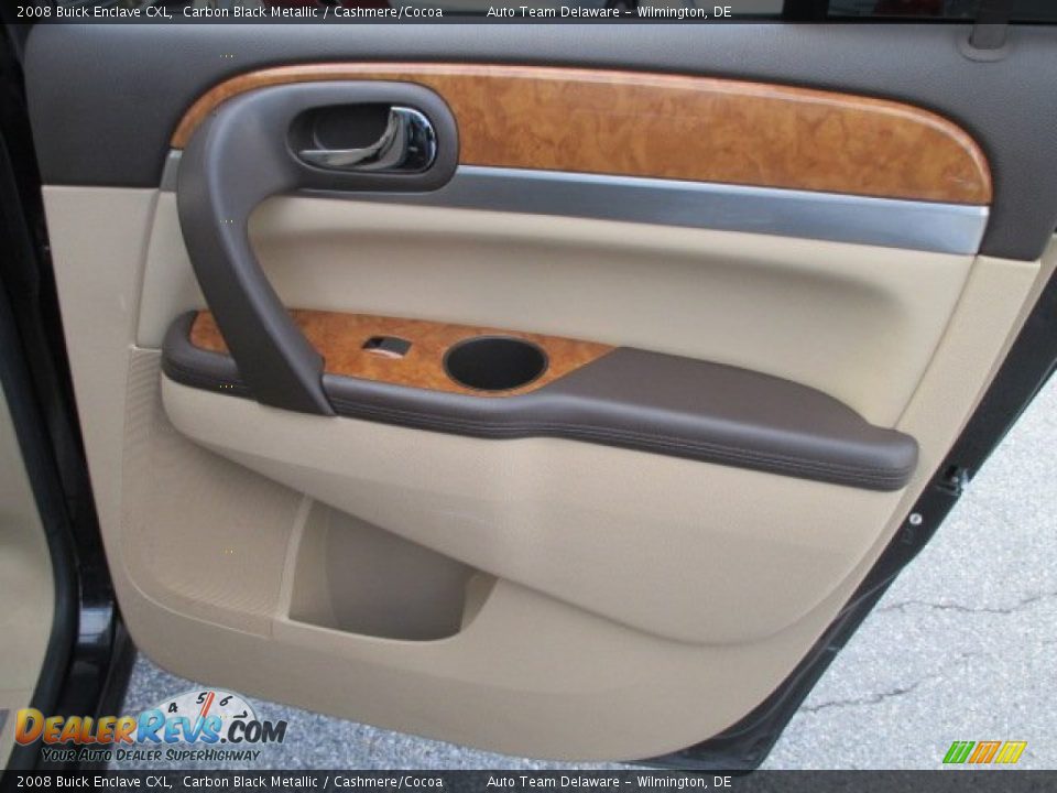 2008 Buick Enclave CXL Carbon Black Metallic / Cashmere/Cocoa Photo #24