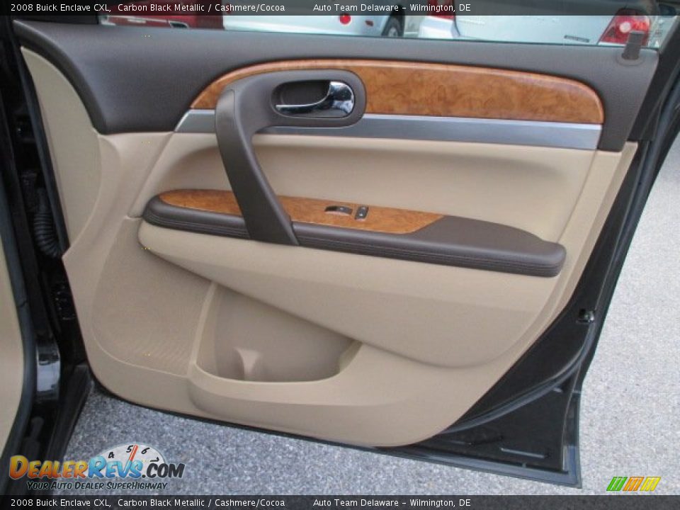 2008 Buick Enclave CXL Carbon Black Metallic / Cashmere/Cocoa Photo #25