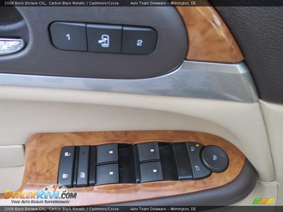 2008 Buick Enclave CXL Carbon Black Metallic / Cashmere/Cocoa Photo #26