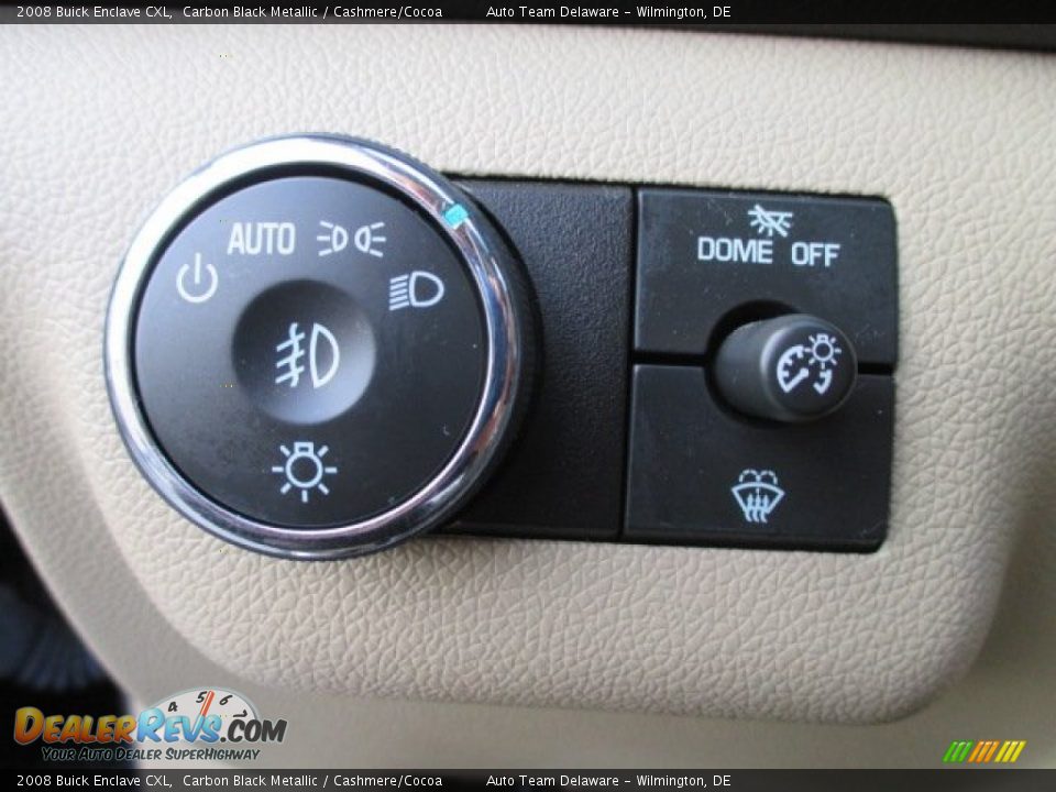 2008 Buick Enclave CXL Carbon Black Metallic / Cashmere/Cocoa Photo #27