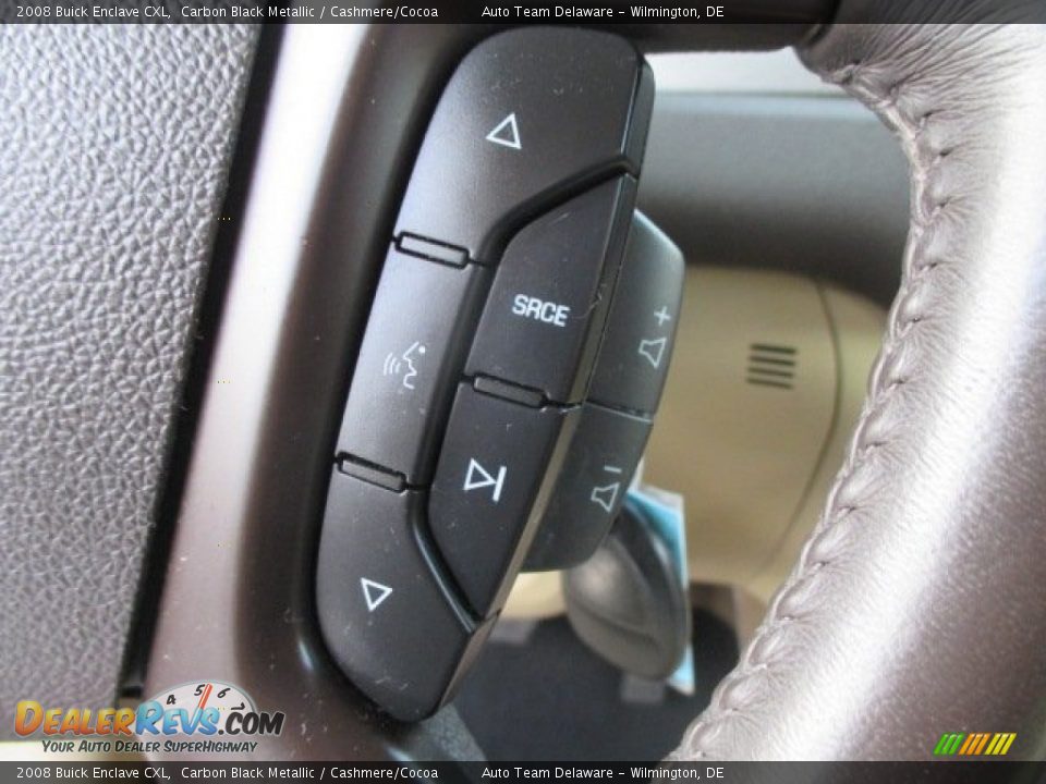 2008 Buick Enclave CXL Carbon Black Metallic / Cashmere/Cocoa Photo #29