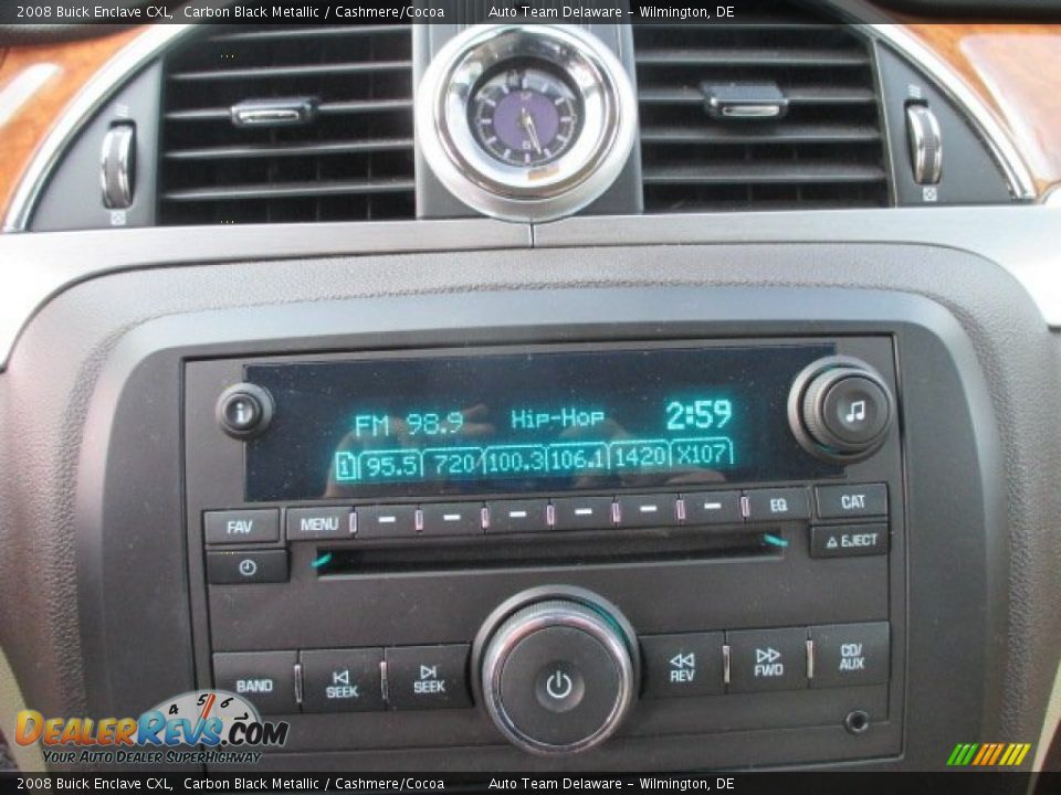 2008 Buick Enclave CXL Carbon Black Metallic / Cashmere/Cocoa Photo #31