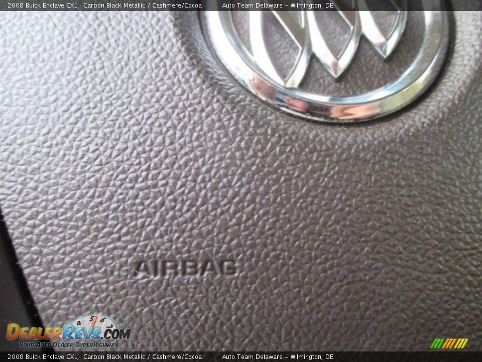 2008 Buick Enclave CXL Carbon Black Metallic / Cashmere/Cocoa Photo #35