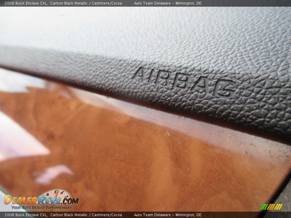 2008 Buick Enclave CXL Carbon Black Metallic / Cashmere/Cocoa Photo #36