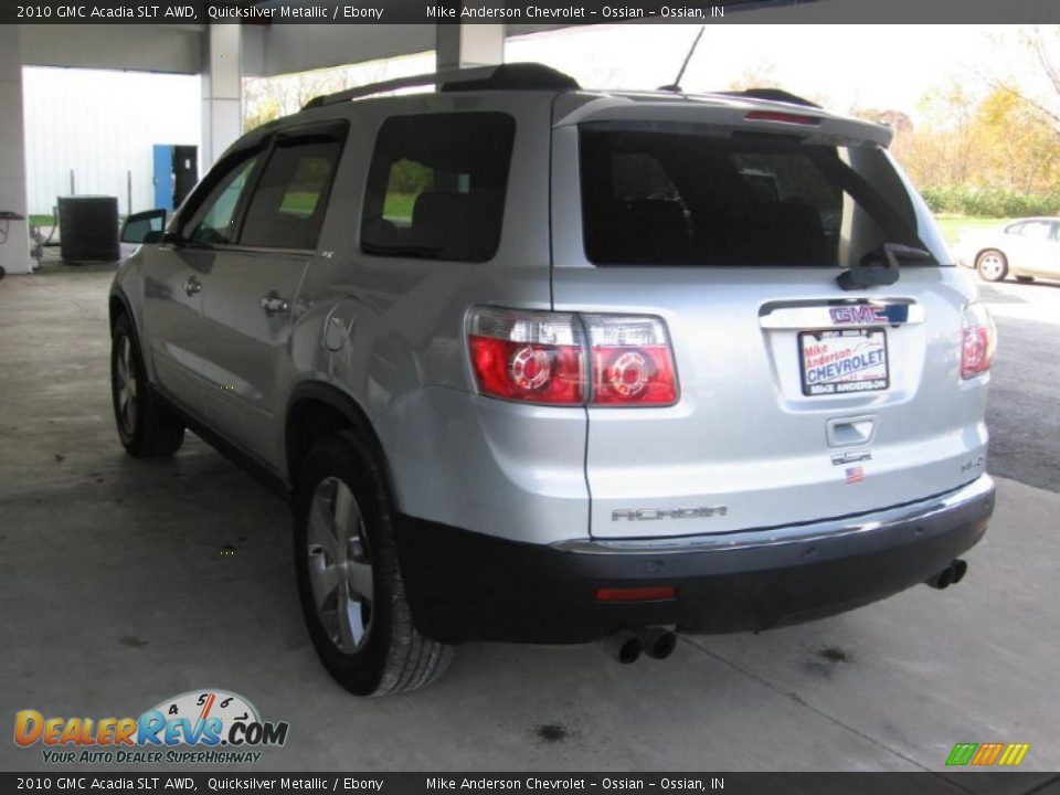 2010 GMC Acadia SLT AWD Quicksilver Metallic / Ebony Photo #3