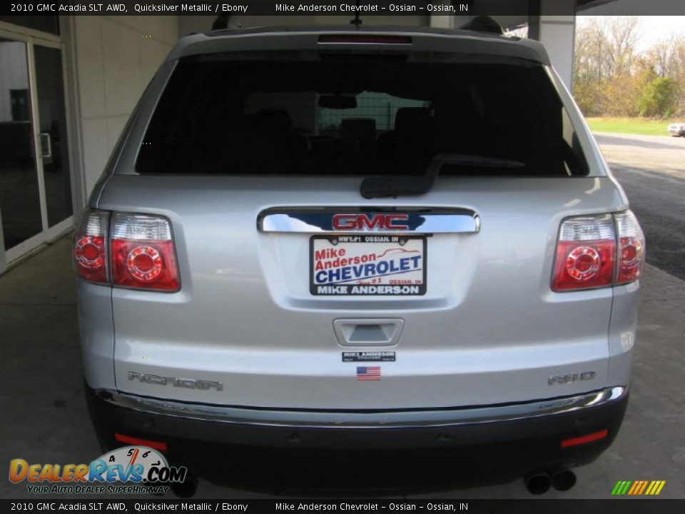2010 GMC Acadia SLT AWD Quicksilver Metallic / Ebony Photo #20