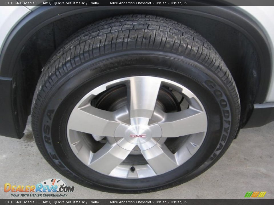 2010 GMC Acadia SLT AWD Quicksilver Metallic / Ebony Photo #22