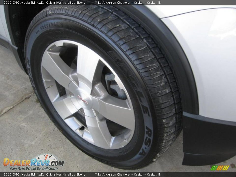 2010 GMC Acadia SLT AWD Quicksilver Metallic / Ebony Photo #23