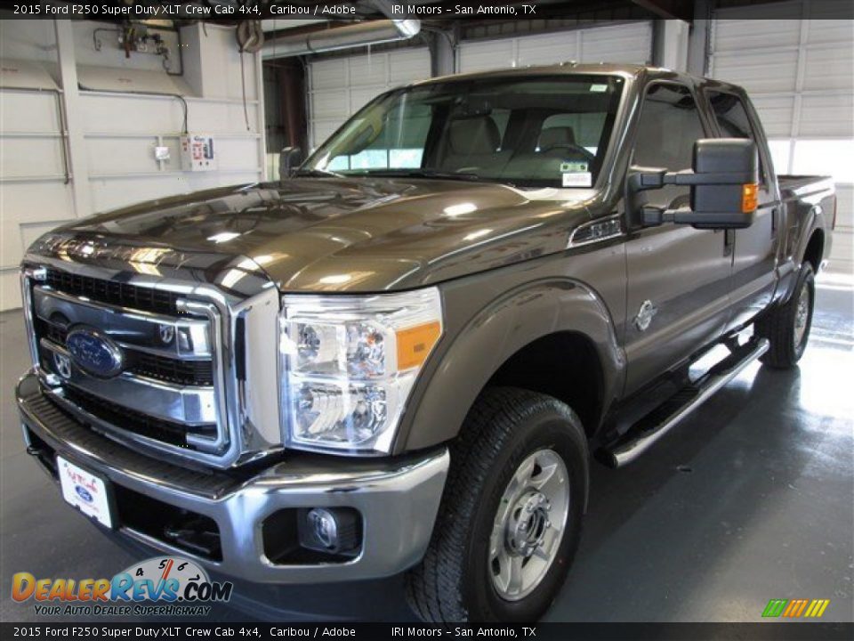 2015 Ford F250 Super Duty XLT Crew Cab 4x4 Caribou / Adobe Photo #3