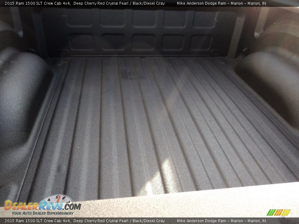 2015 Ram 1500 SLT Crew Cab 4x4 Deep Cherry Red Crystal Pearl / Black/Diesel Gray Photo #9