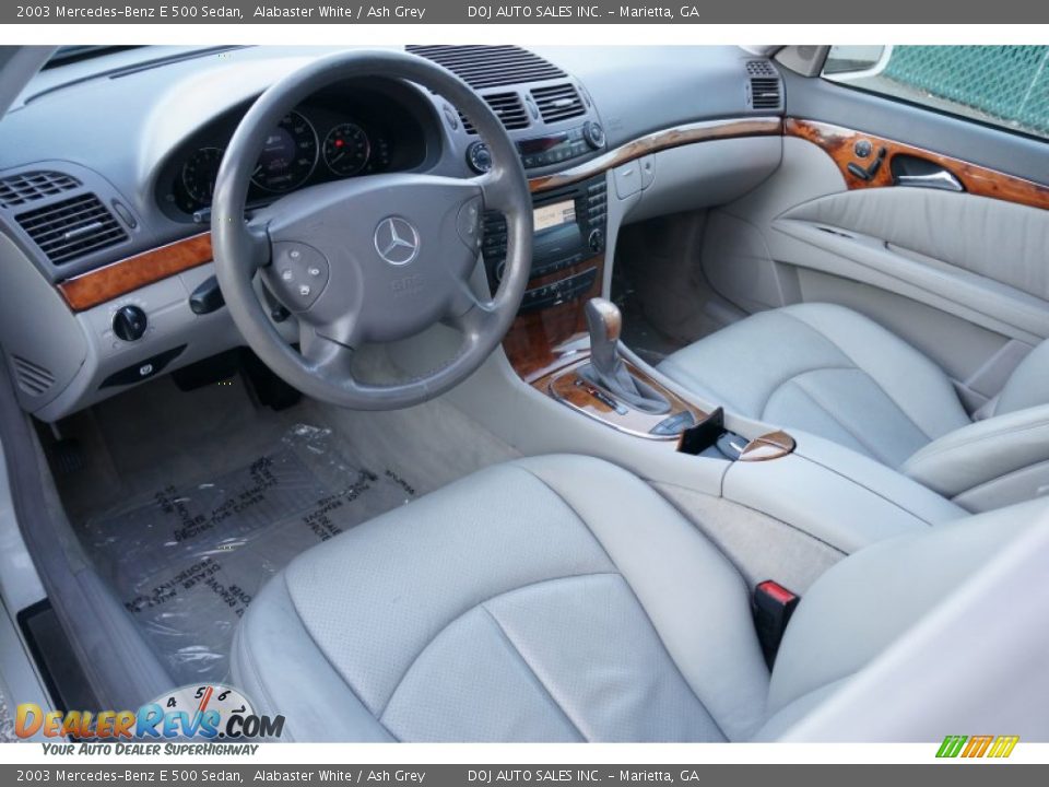 Ash Grey Interior - 2003 Mercedes-Benz E 500 Sedan Photo #16