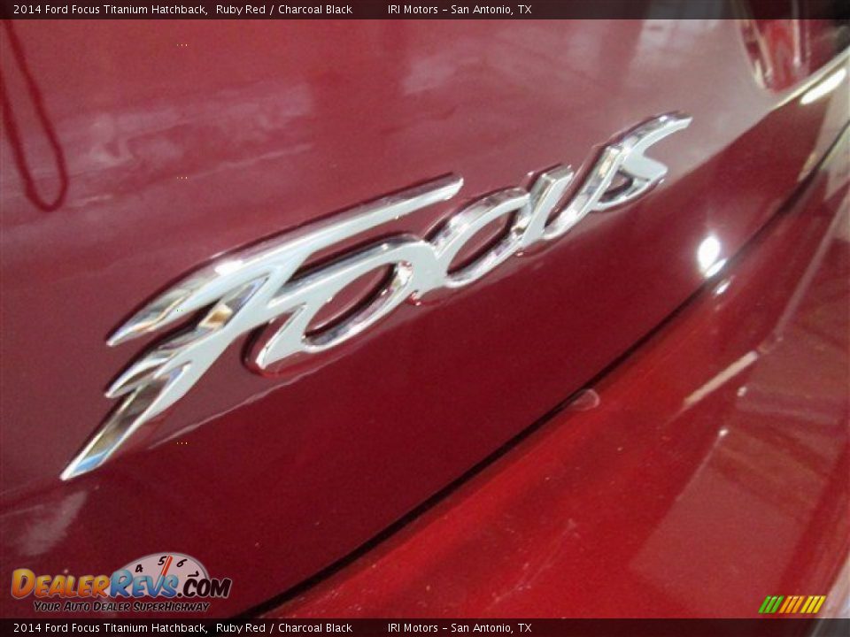 2014 Ford Focus Titanium Hatchback Ruby Red / Charcoal Black Photo #6