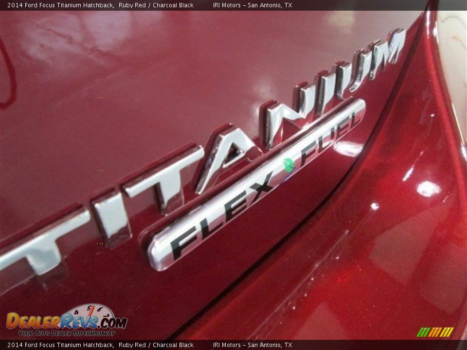 2014 Ford Focus Titanium Hatchback Ruby Red / Charcoal Black Photo #7