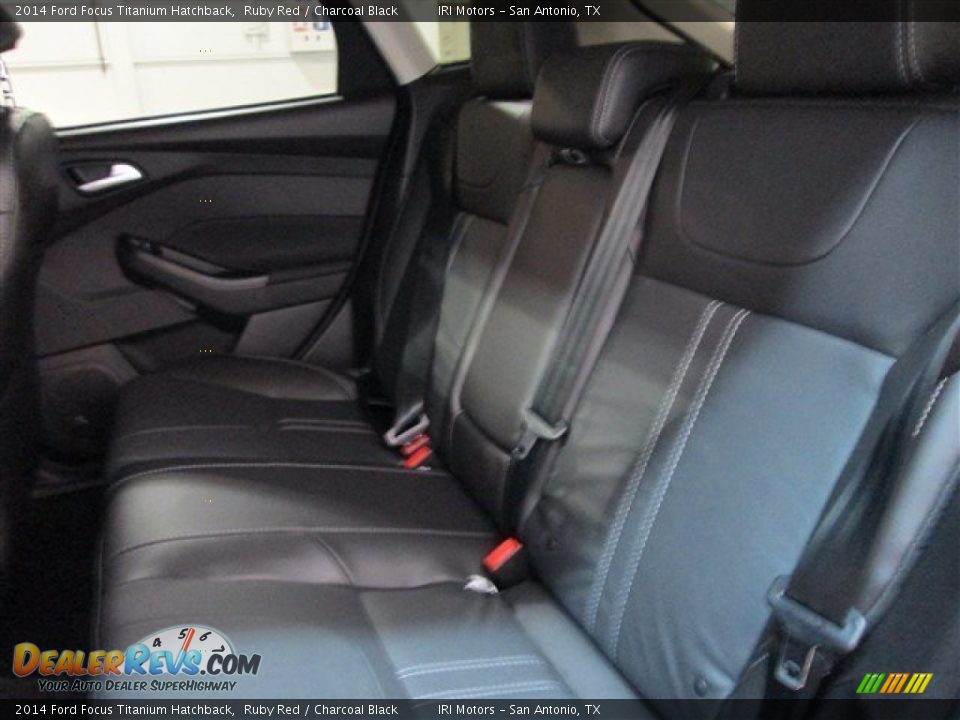 2014 Ford Focus Titanium Hatchback Ruby Red / Charcoal Black Photo #10