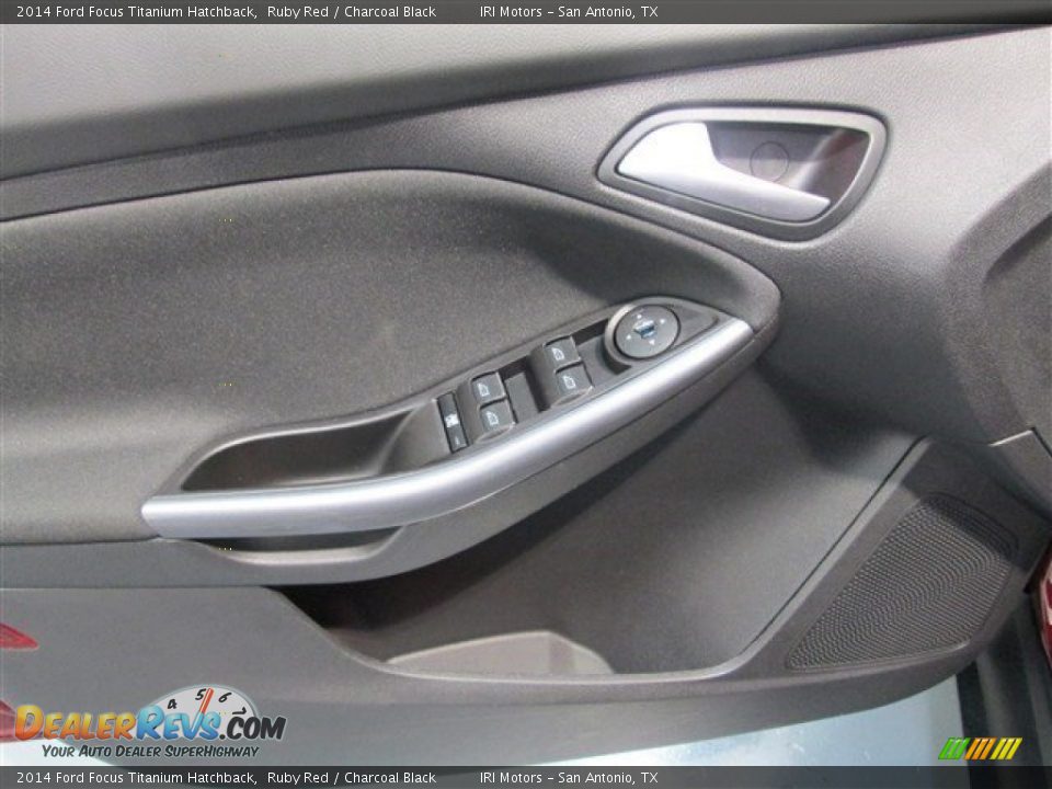 2014 Ford Focus Titanium Hatchback Ruby Red / Charcoal Black Photo #14