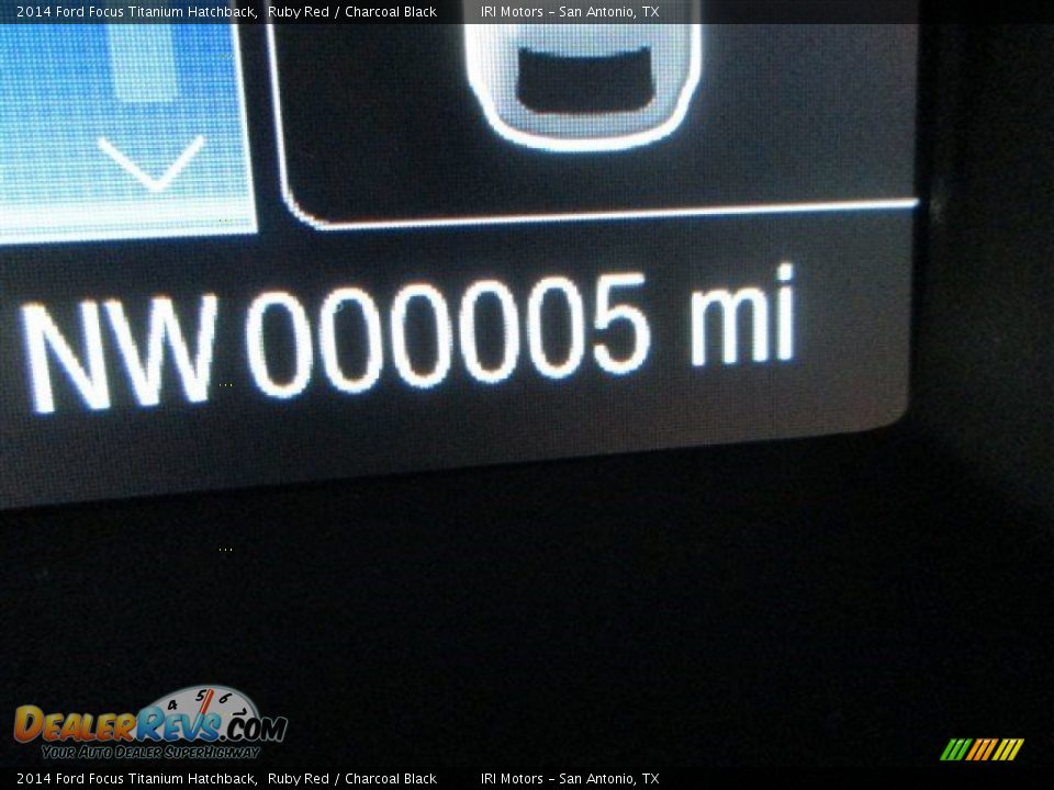 2014 Ford Focus Titanium Hatchback Ruby Red / Charcoal Black Photo #20