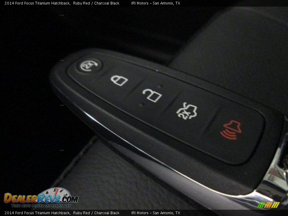 2014 Ford Focus Titanium Hatchback Ruby Red / Charcoal Black Photo #24