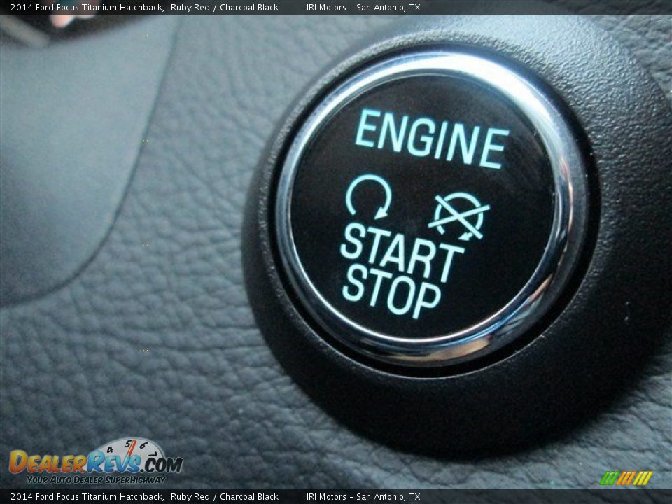 2014 Ford Focus Titanium Hatchback Ruby Red / Charcoal Black Photo #25