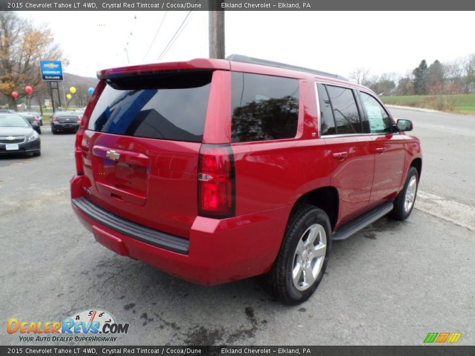 2015 Chevrolet Tahoe LT 4WD Crystal Red Tintcoat / Cocoa/Dune Photo #3